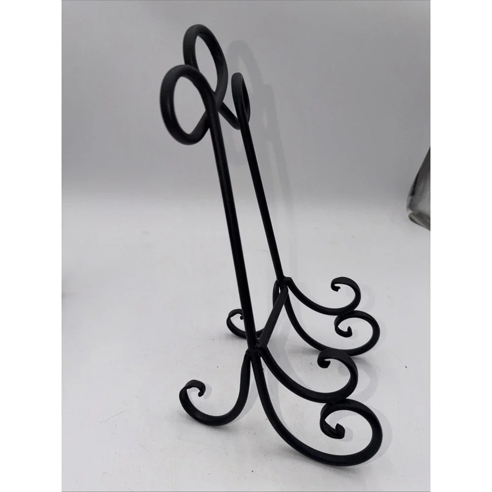Heavy Duty Wrought Iron Sign Stand Art & Presentation Easel Book/Plate 13